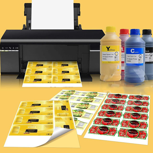 Ứng dụng giấy decal A4 đế vàng