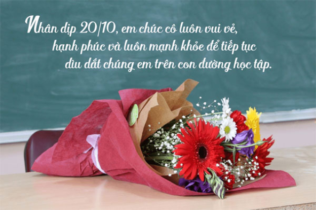 Cảm ơn cô đã dìu dắt chúng em trên con đường học tập