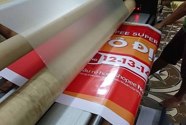 Quy trình gia công cán màng decal
