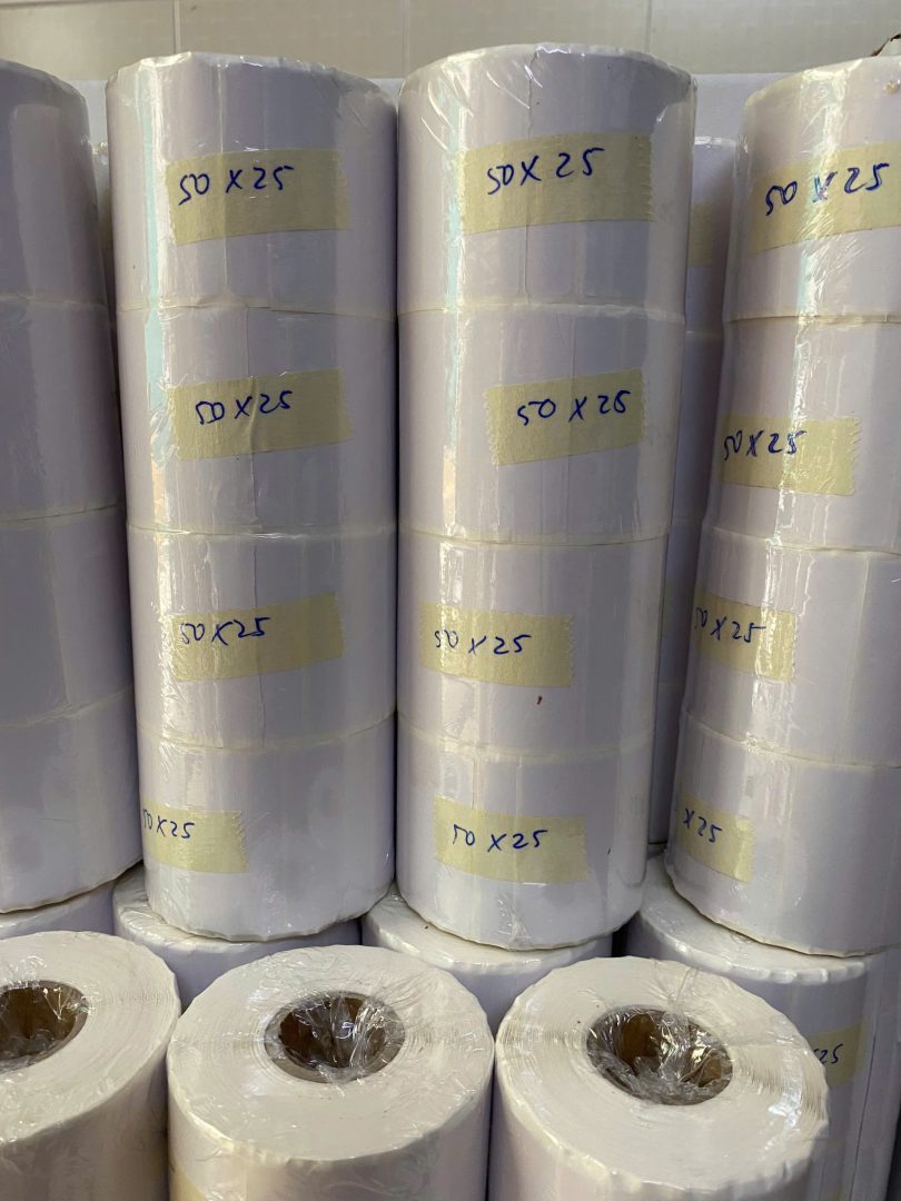 Giấy decal nhiệt 50mm x 25mm
