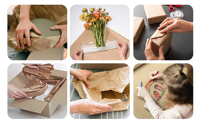 Giấy kraft được sử dụng rộng rãi trong nhiều lĩnh vực của đời sống và sản xuất