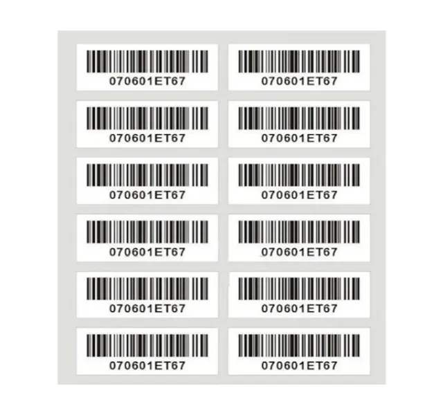 Tem barcode giấy được dùng phổ biến nhất nhờ giá thành rẻ