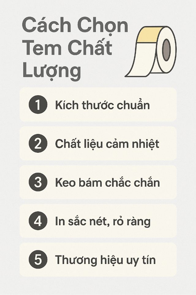5 tiêu chí chọn tem cân đúng chuẩn