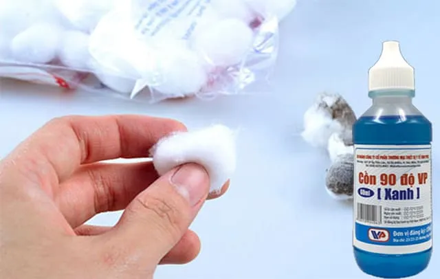 Cách tẩy mực in trên giấy bằng cồn 90 độ