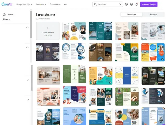 Thiết kế brochure bằng AI và thiết kế brochure online tạo ra những ấn phẩm chuyên nghiệp