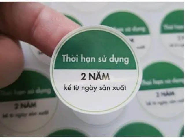 Tem dán hạn sử dụng có thể được thiết kế linh hoạt