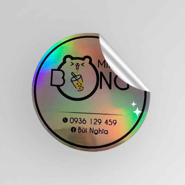 Decal nhũ bạc