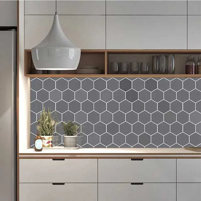 Decal màu xám được sử dụng để dán tường