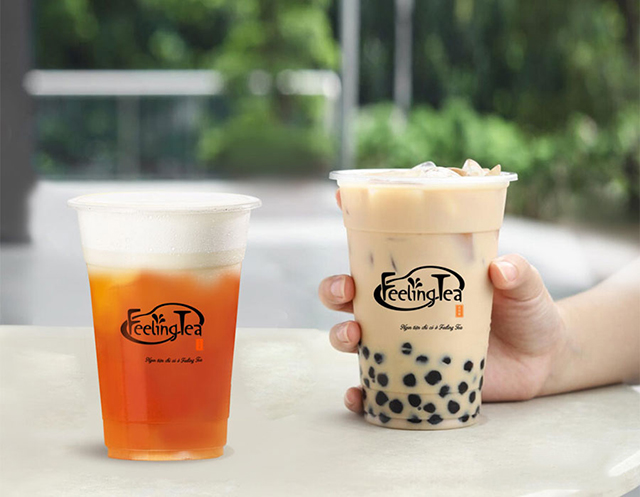 Mẫu tem trong suốt có logo thương hiệu