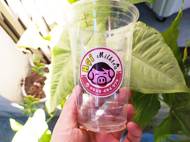 Mẫu tem in decal nhựa tròn