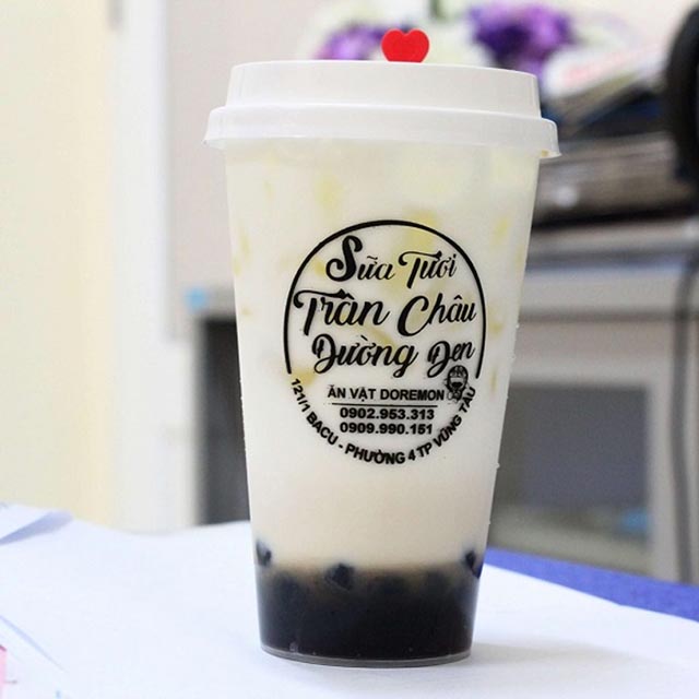 Mẫu decal trong suốt màu đen đơn giản