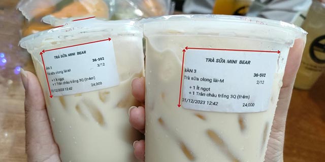 Mẫu decal giấy đơn giản