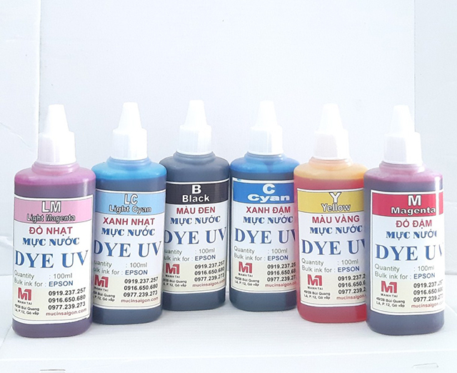 Mực in decal gốc nước
