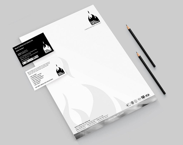 Mẫu tiêu đề thư theo tone đen xám