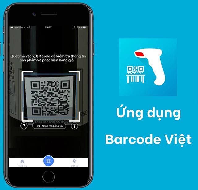 Ứng dụng Barcode Việt check mã vạch hàng hóa