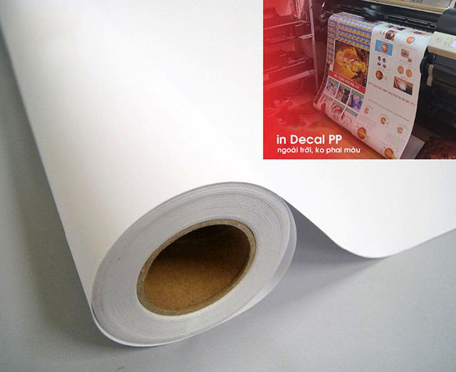 Decal nhựa PP
