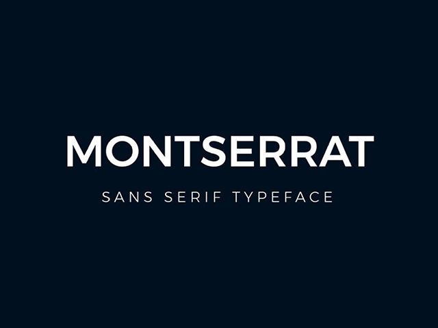 Font Montserrat