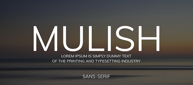 Font Mulish