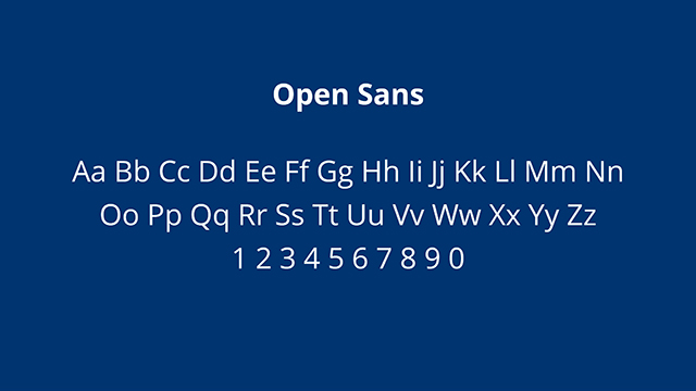 Font Open Sans