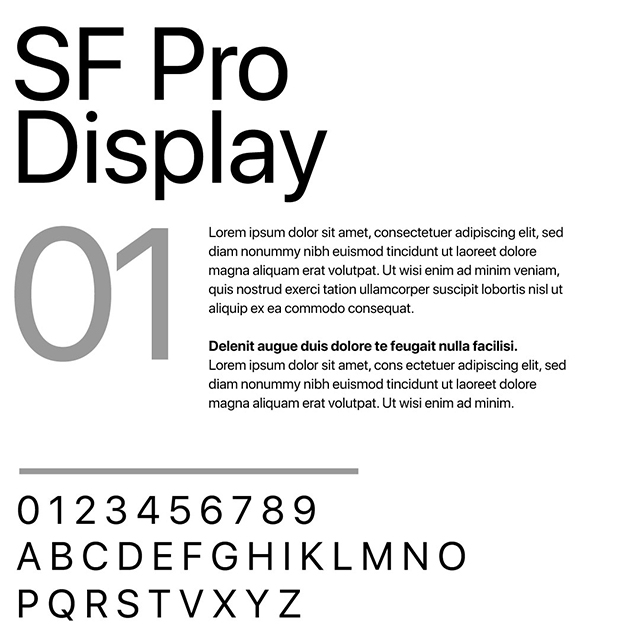Font SF Pro Display