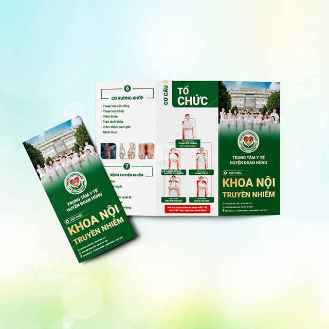 Mẫu brochure giới thiệu về khoa của bệnh viện