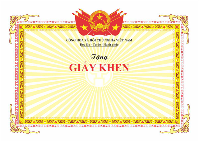 mẫu khung giấy khen phổ thông