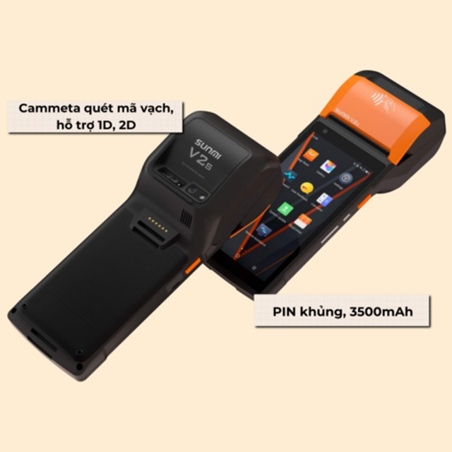 Máy pos tính tiền cầm tay PAC2