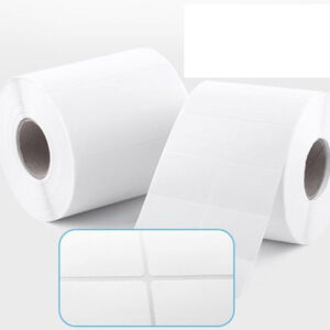Đây là loại giấy in cảm nhiệt với 1 hàng có 2 tem