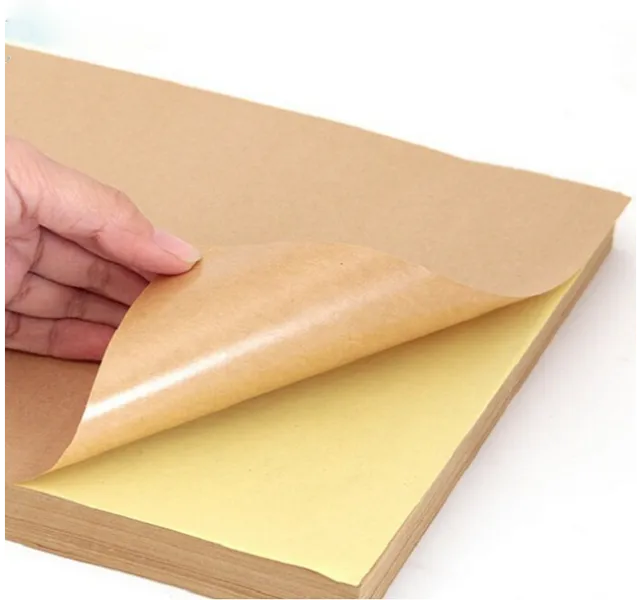 Giấy in tem nhãn khổ A4 da bò